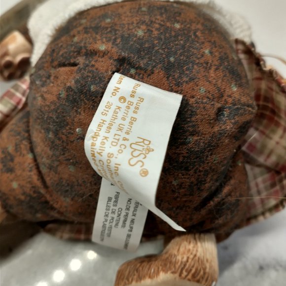 Vintage Russ The Country Folks Mrs. Crabtree Resin & Cloth Cat - Picture 7 of 10